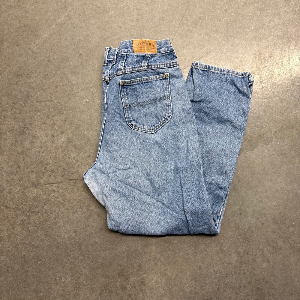 Lee Riders Vintage Mens Blue Denim Straight Leg Jeans Light Wash 32x30